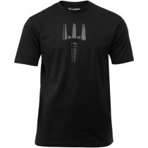 Pitchfork Trident Print T-Shirt - Black - XL