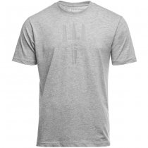 Pitchfork Trident Print T-Shirt - Heather Grey - XL