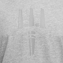 Pitchfork Trident Print T-Shirt - Heather Grey - XL